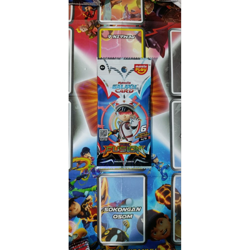 Monsta Galaxy Card pek Fusion Dan pek Quest.