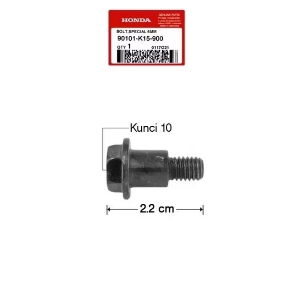 Baut kupingan lampu cb 150 r old 2012~2014 original