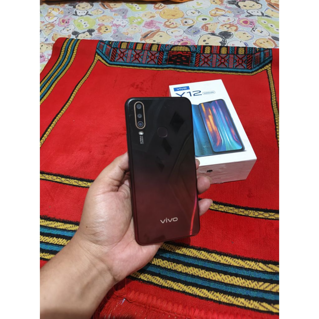 vivo y12 fulset lengkap resmi 64gb hp bekas murah nett