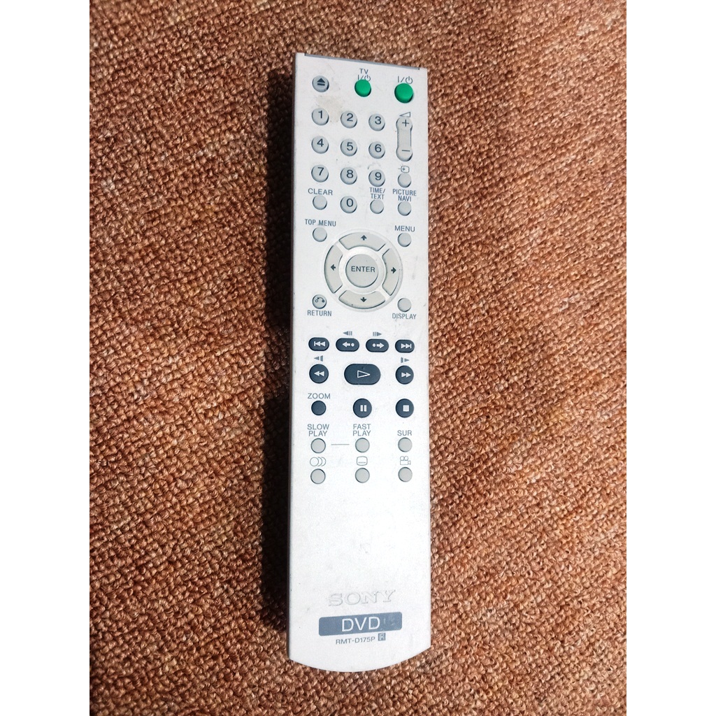 bekas normal ori REMOTE REMOT DVD SONY RMT-D175P ORIGINAL ASLI