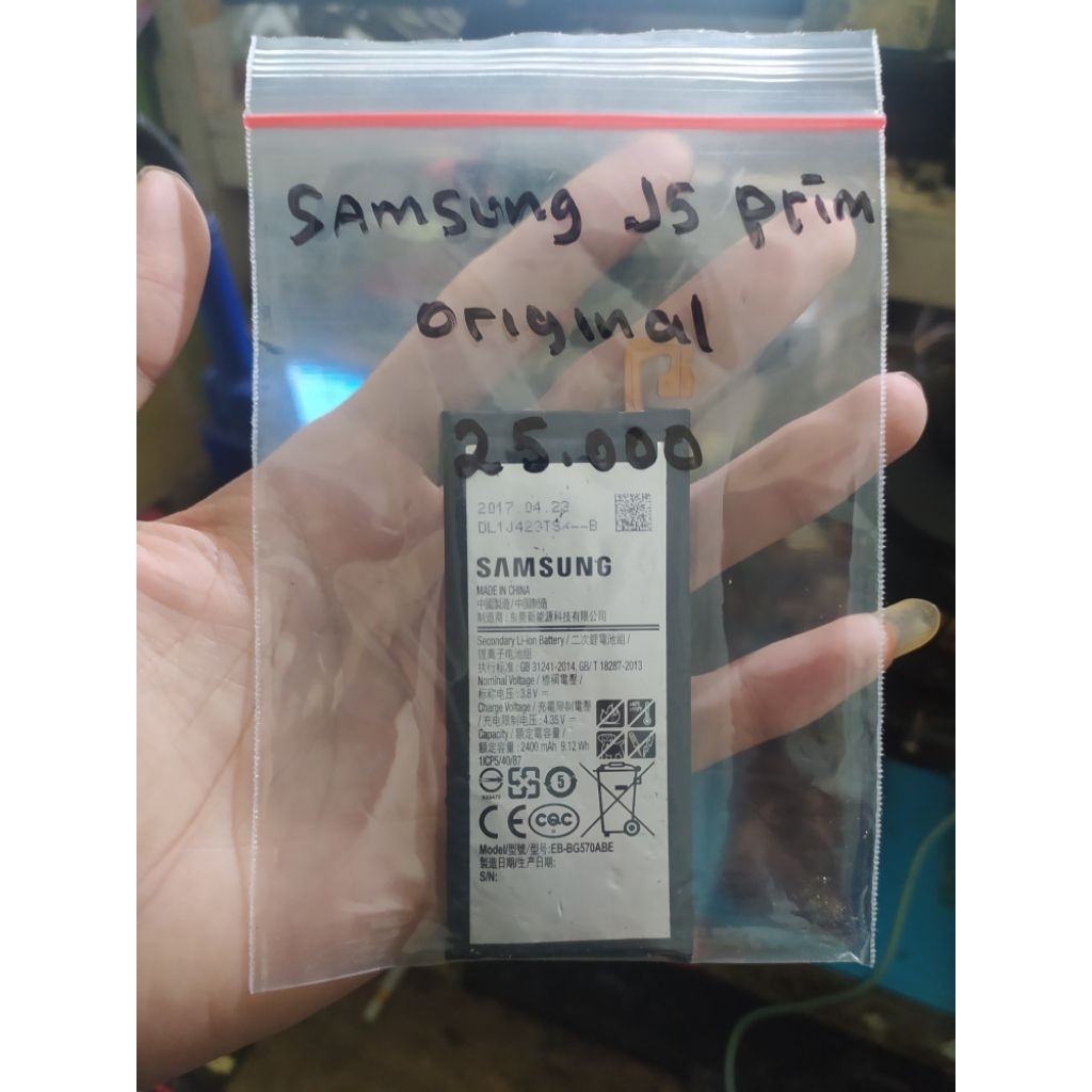 Baterai Samsung J5 Prime Original Cabutan Second