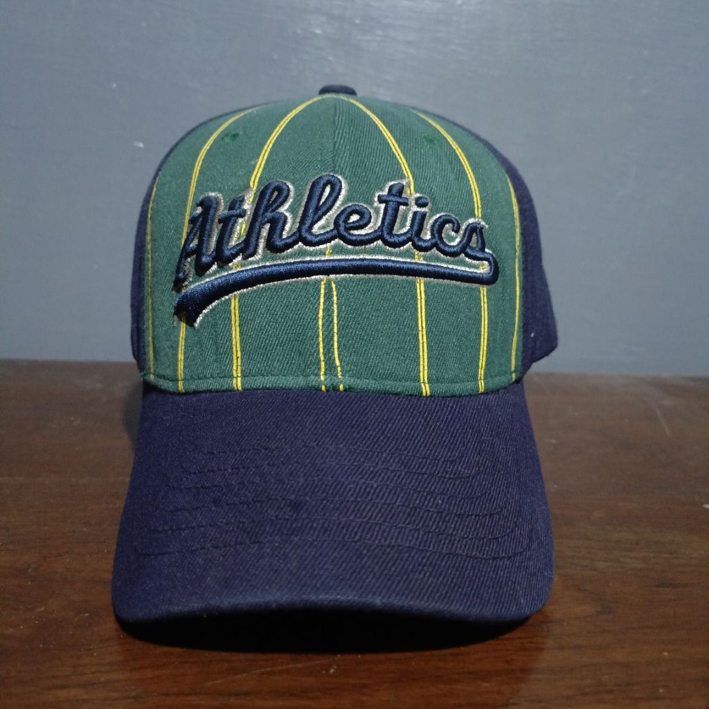 Topi MLB Oakland Athletics Second Cap Bisbol Logo Athletics Stripe