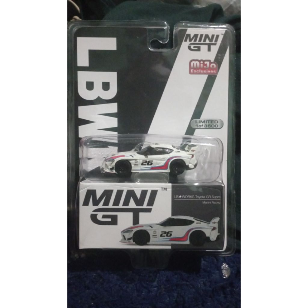 LBWK Toyota Supra GR mini GT Supra LB silhuottes Liberty walk LBWK Blister Segel mulus