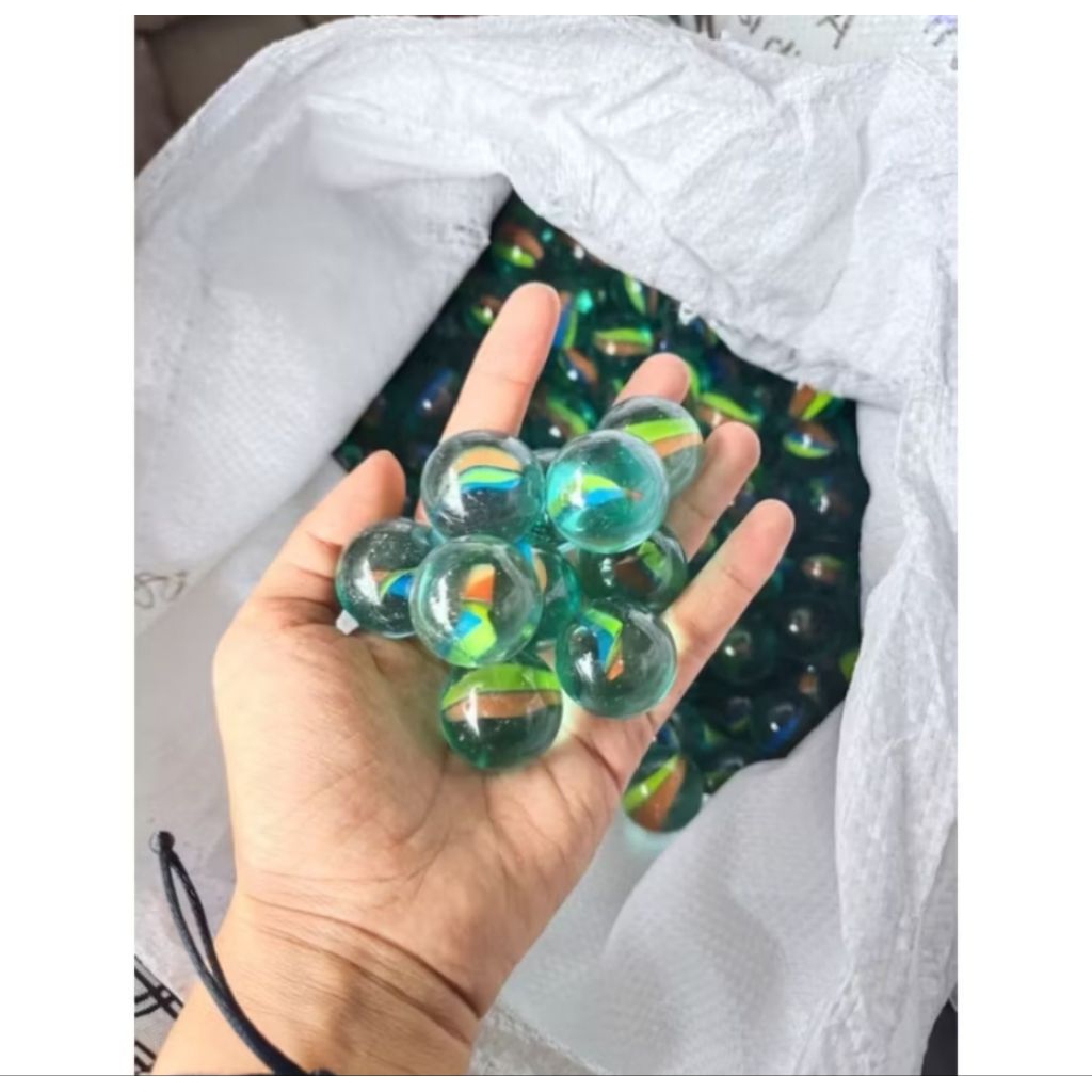 10 BIJI MAINAN NEKER JUMBO uk 25mm / NEKER METALIK JUMBO/ NEKER KRAMIK JUMB0