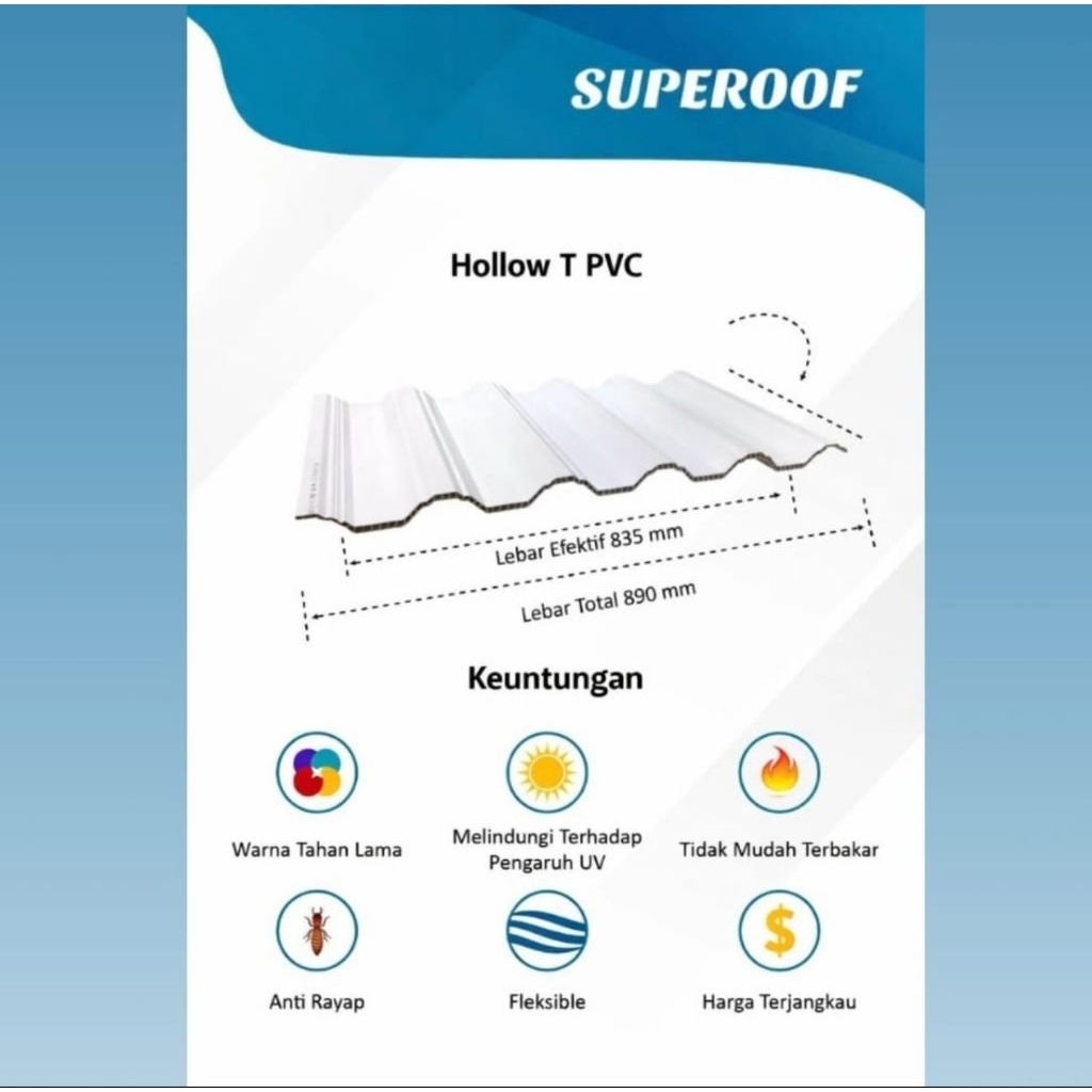 Super Roof atap UPVC