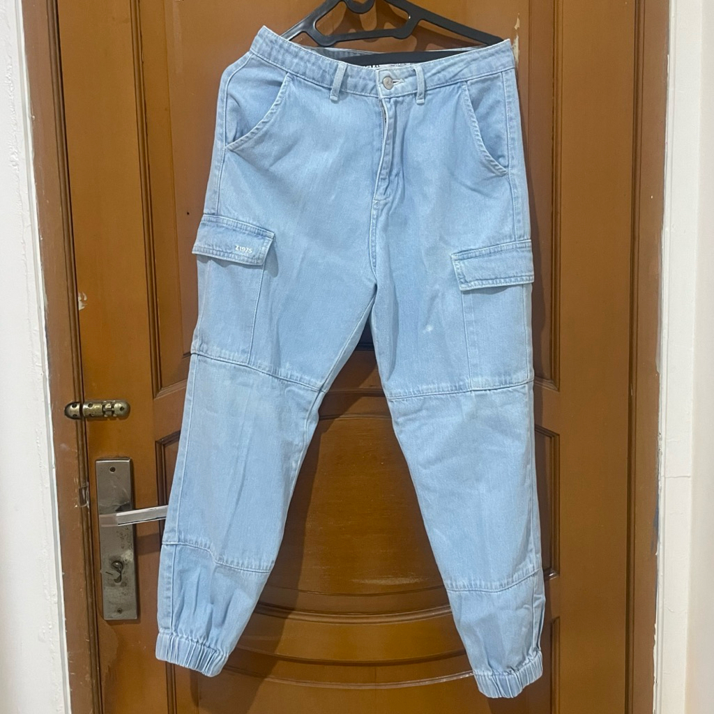 Cargo Pants/ Celana Cargo/ Blue Jeans Zara - Preloved