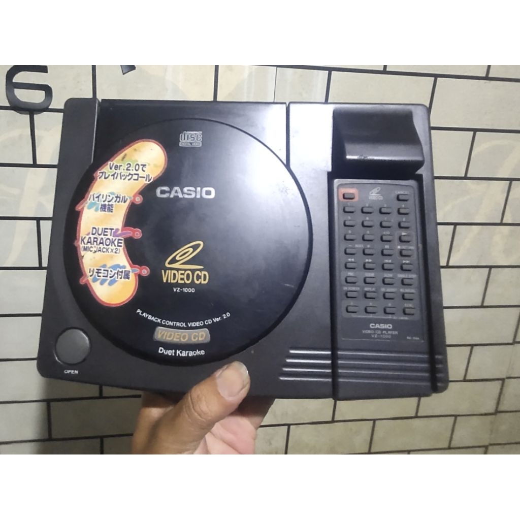 VCD PLAYER CASIO,Vcd player MINUS,vcd player jadul,vcd Casio,casio,vcd,vcd vintage