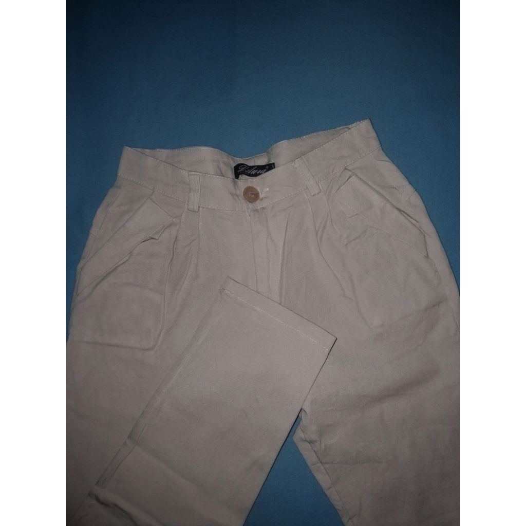 Preloved Celana Kain Formal Slim Fit Cream - Chino Pants Kerja Kuliah