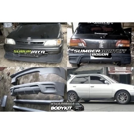 FULL SET BODYKIT TOYOTA STARLET KAPSUL TAHUN 1991 - 1999 MODEL YARIS BODYKIT MOBIL STARLET KAPSUL