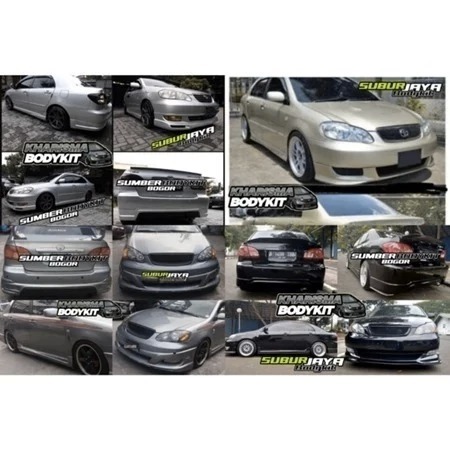 FULL SET BODYKIT COROLLA ALTIS TAHUN 2001 - 2008 SEMUA MODEL BODYKIT COROLLA ALTIS MODEL TRD TOMS