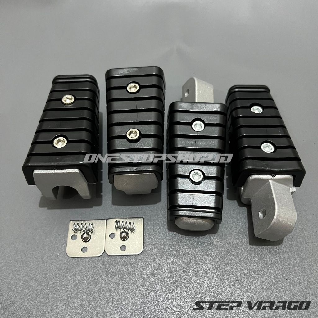 FOOTSTEP SET YAMAHA VIRAGO /KARET POOTSTEP VIRAGO/KARET STEP VIRAGO IMPORT