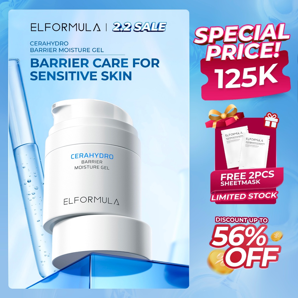 [FREE 2pcs Sheet Mask] ELFORMULA Intensive CeraHydro Barrier Repair Moisture Gel - Moisturizer Calmi