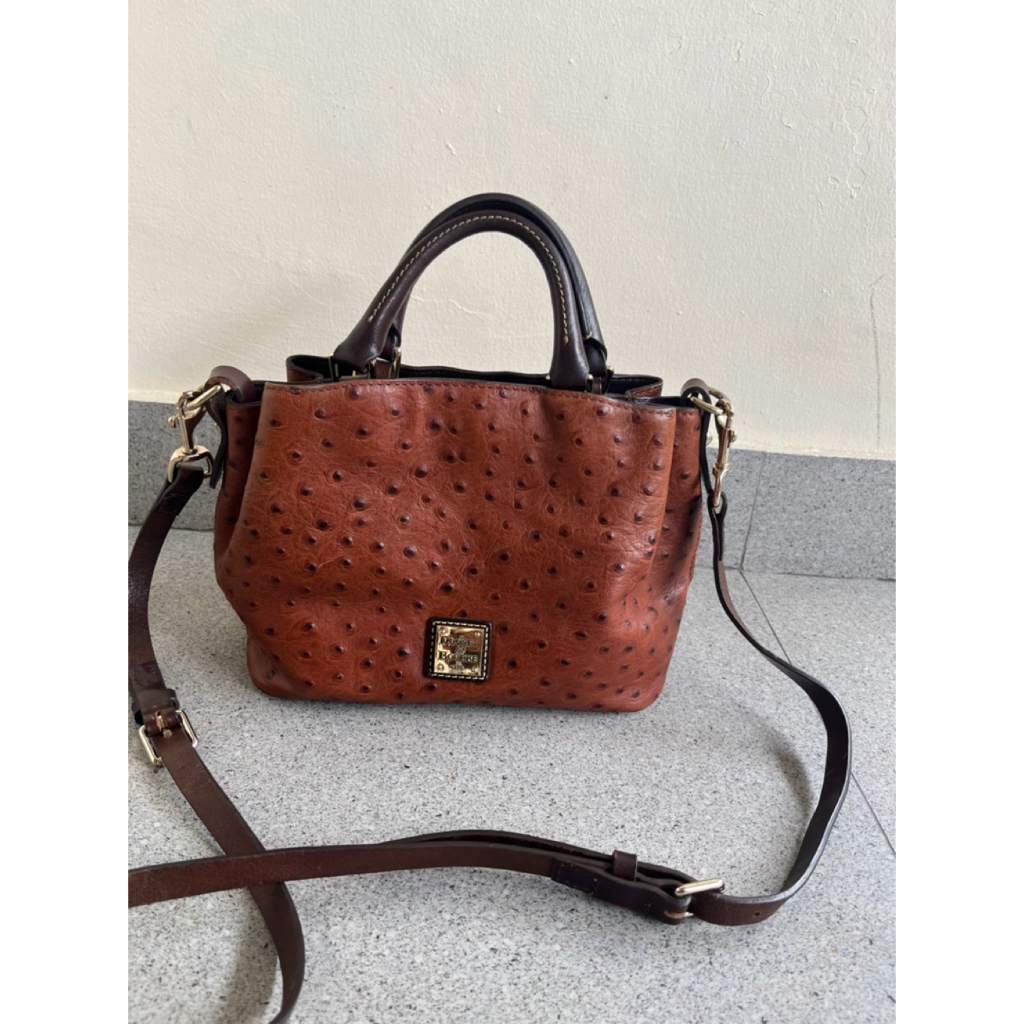 Sling Bag Donbur Barlow Caramel Ostrich