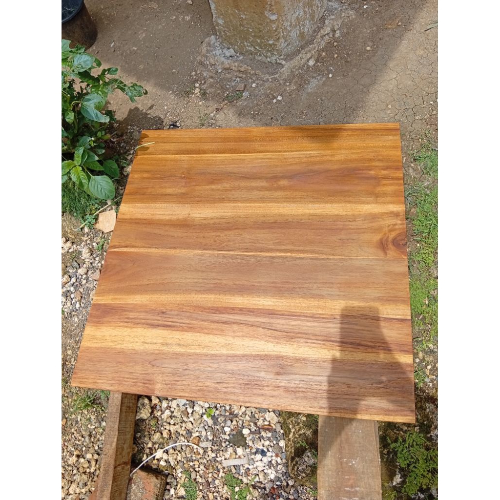 papan ambalan daun meja kayu jati asli big size