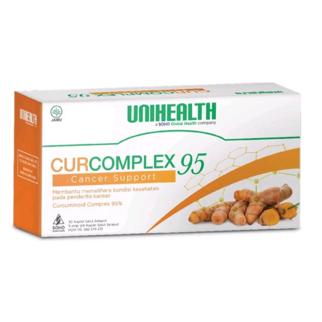 Curcomplex 95 Unihealth kandungan curcuminoid 95 (BCM 95) Terapi Untuk Penyakit Cancer
