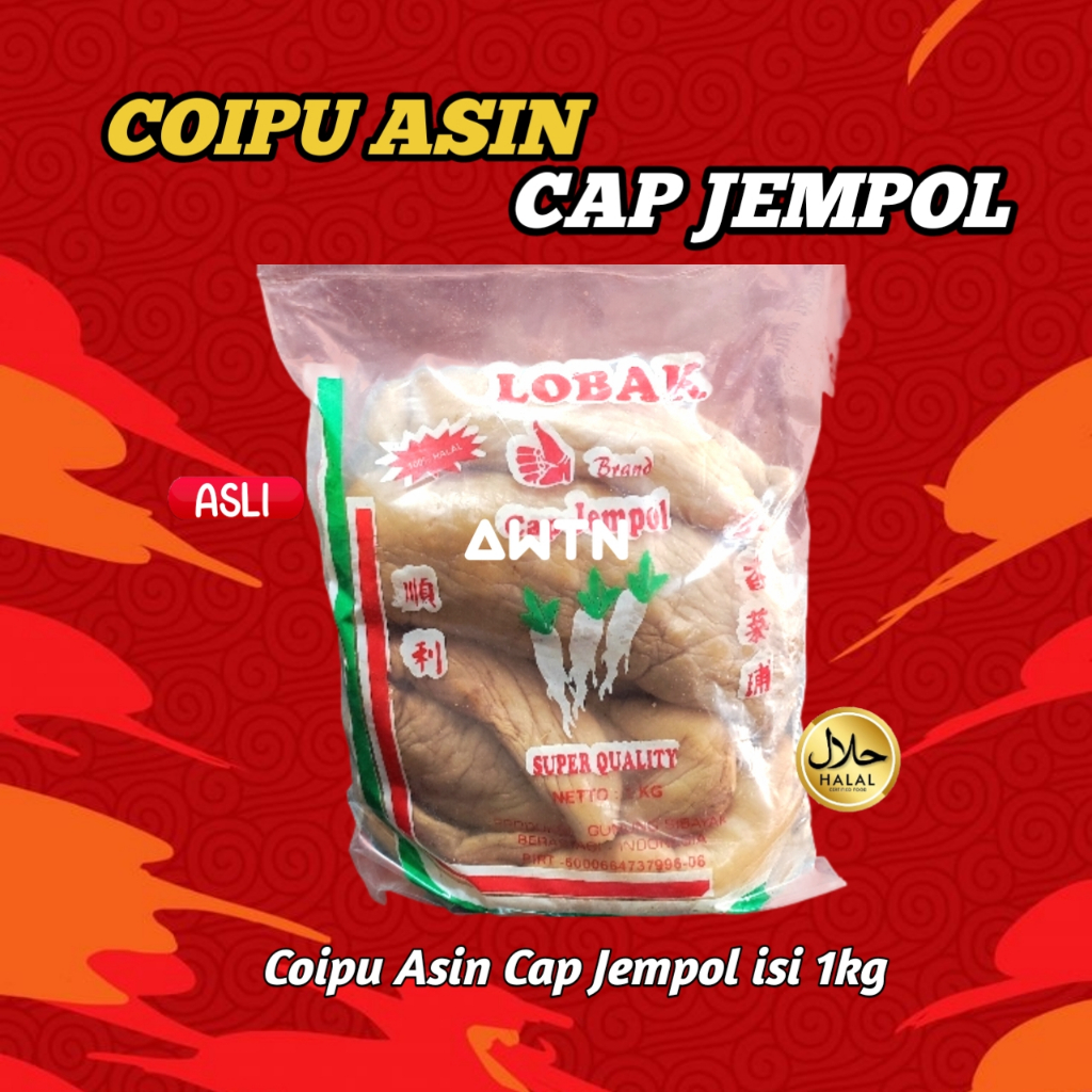 Coipu Asin Cap Jempol / lobak asin cap jempol 1kh/lobak asin/lobak
