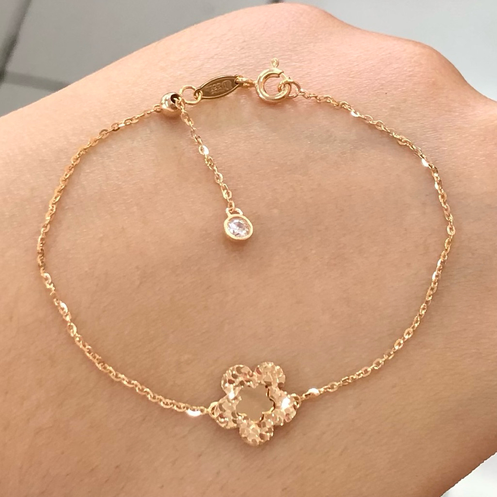 MA16- GELANG SERUT BUNGA UBS 1.35GR KADAR 375 PANJANG 15-18CM