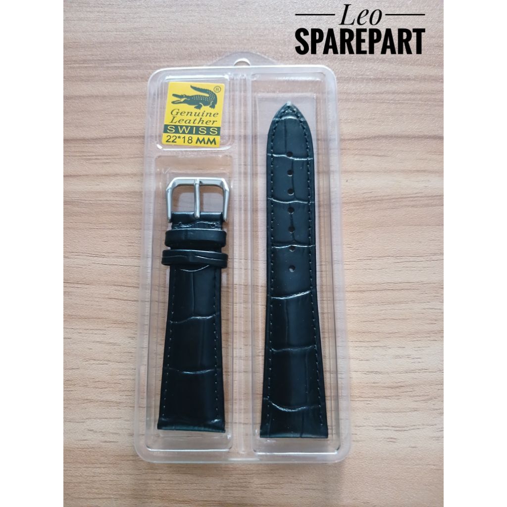 Tali jam kulit / 22 mm