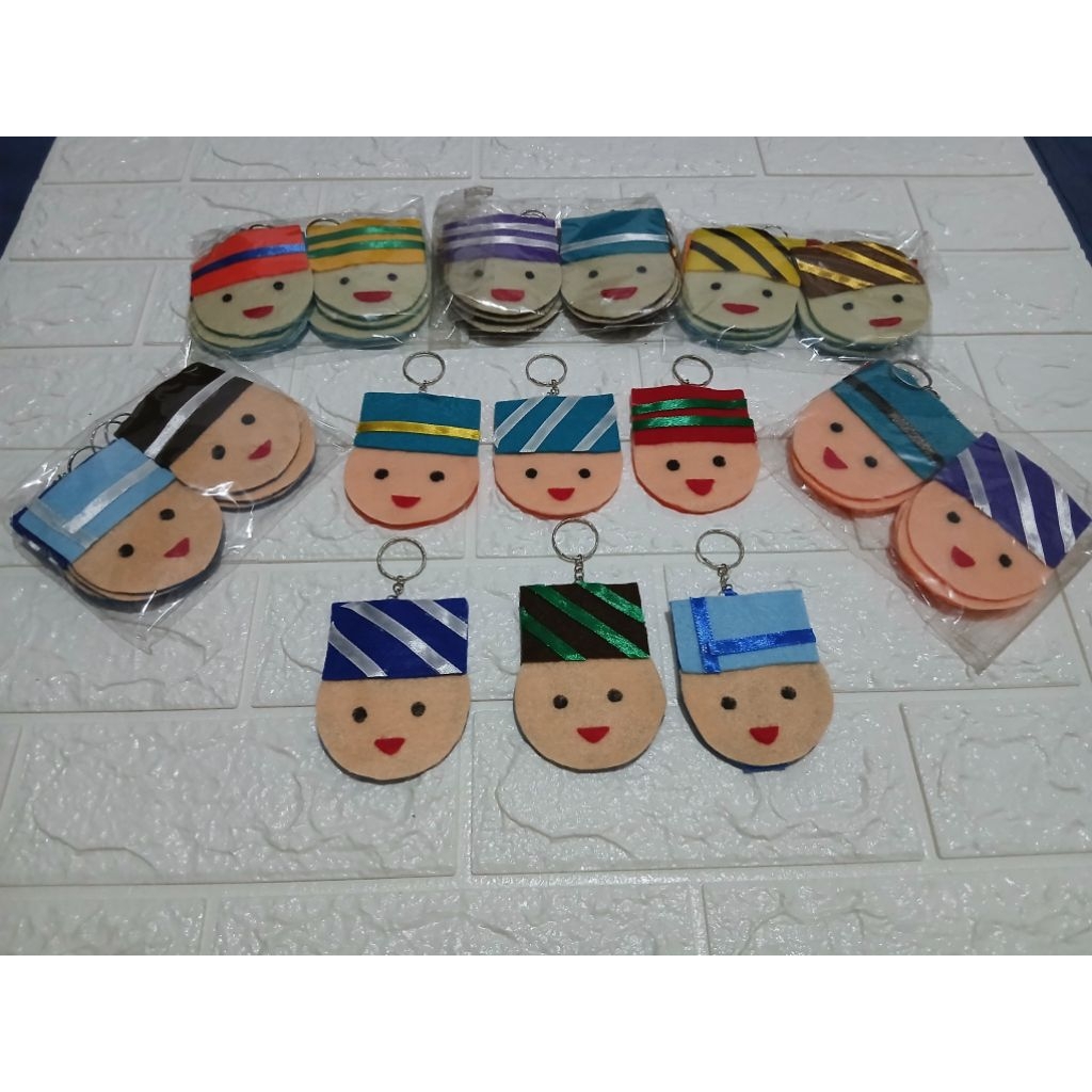 [6pcs]READY STOCK Amplop lebaran | Gantungan kunci/gantungan tas bahan flanel