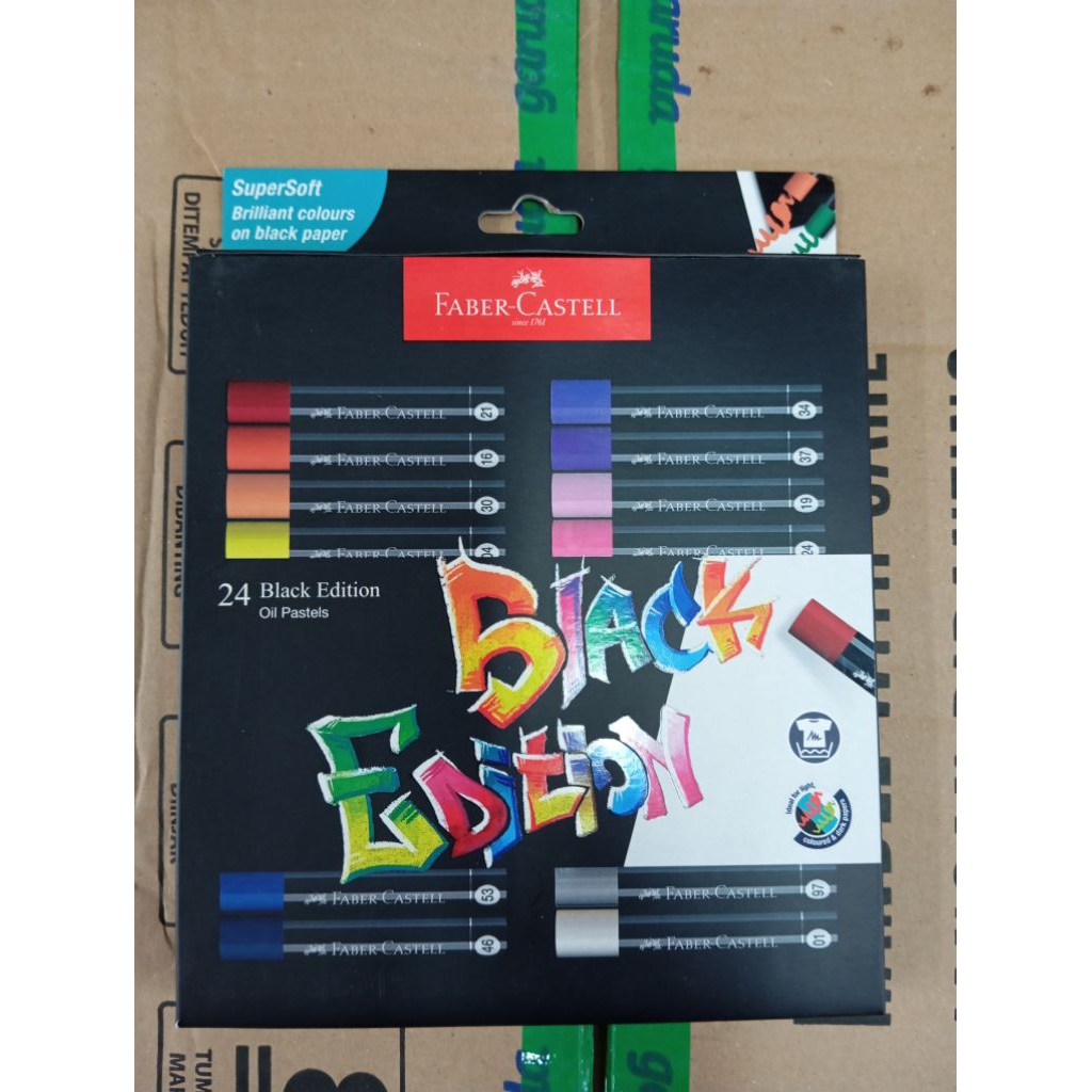 FABER-CASTELL OIL PASTELS 24 BLACK EDITION