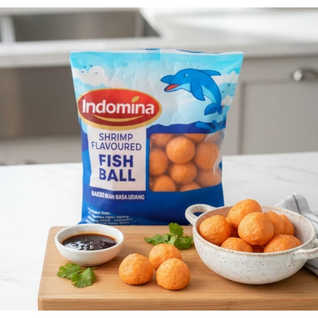 Indomina Bakso Udang 500g | fish ball udang | bakso udang