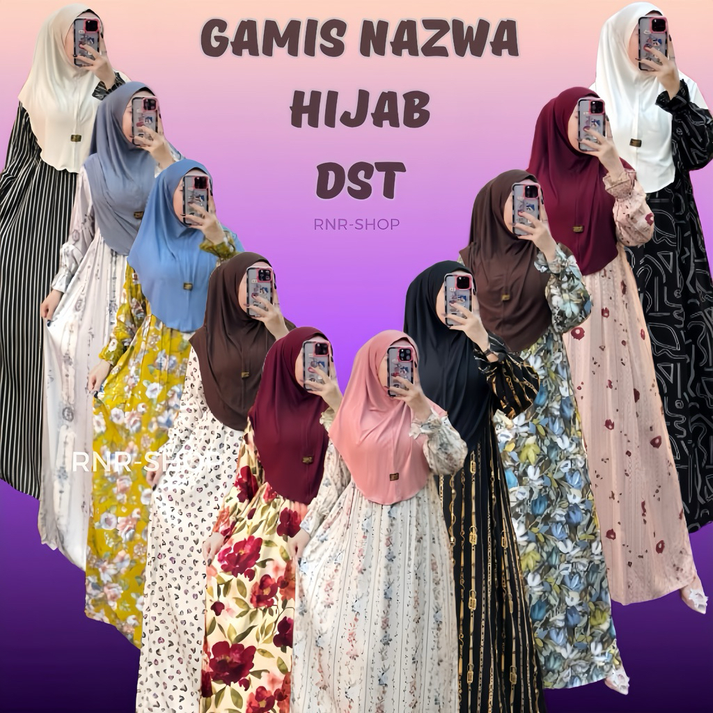 GAMIS NAZWA SET HIJAB DST