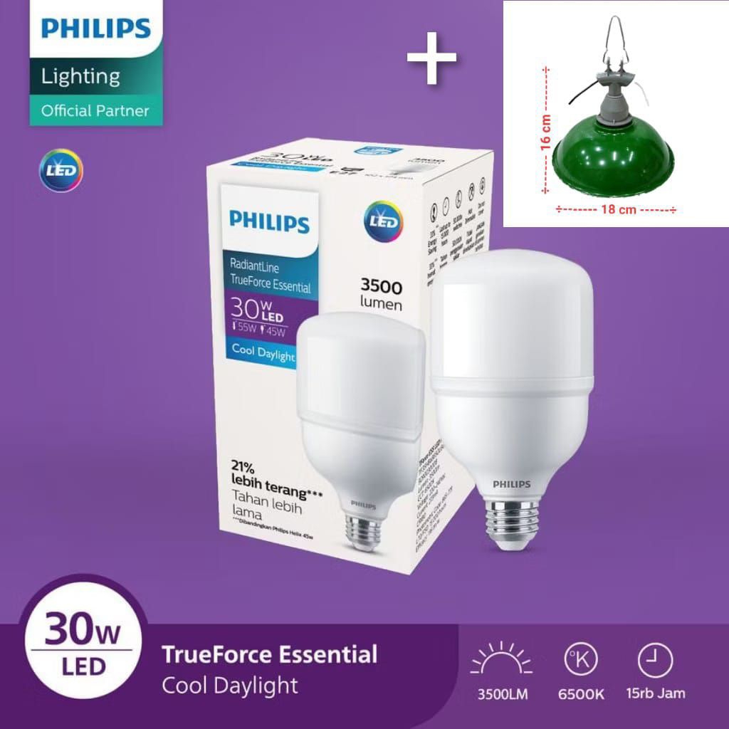 Lampu Philips 30 Watt Original super terang. Philips Lampu LED Paket Philips Lampu LED Paket Lampu L