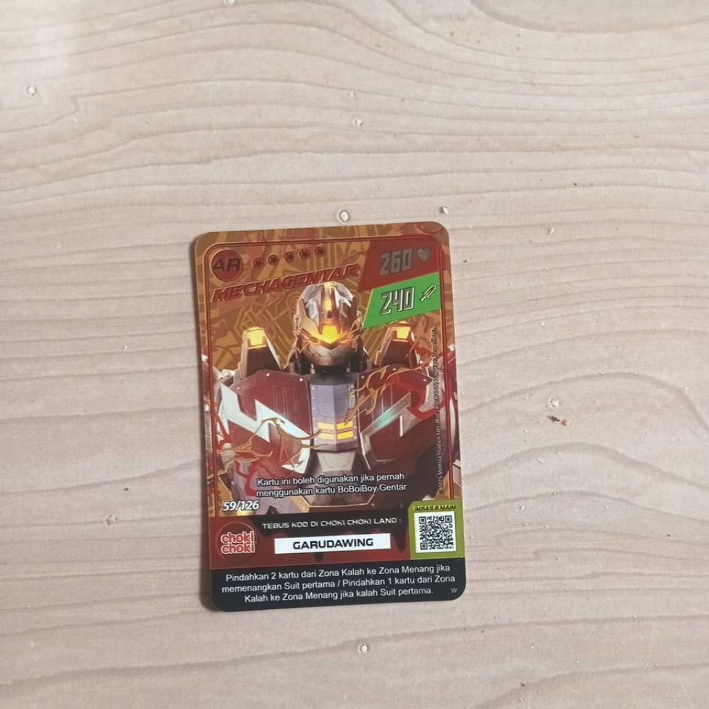 kartu MECHAGENTAR AR 59/126