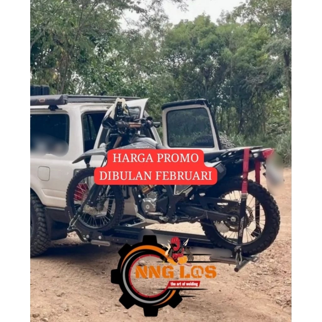 ANHANG GENDONG MOBIL,ANHANG GENDONG MOTOR,SWING RACK,MOTORCYCLE CARRIER,BAGASI BISA DIBUKA TANPA HAR