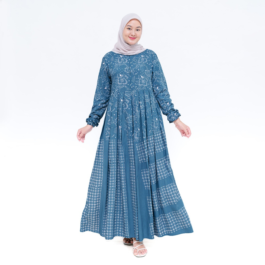 GAMIS RAYON TWILL PREMIUM / GAMIS MOTIF NEW BUNGA BATIK BAHAN RAYON PREMIUM / GAMIS TWILL ORI TERBAR