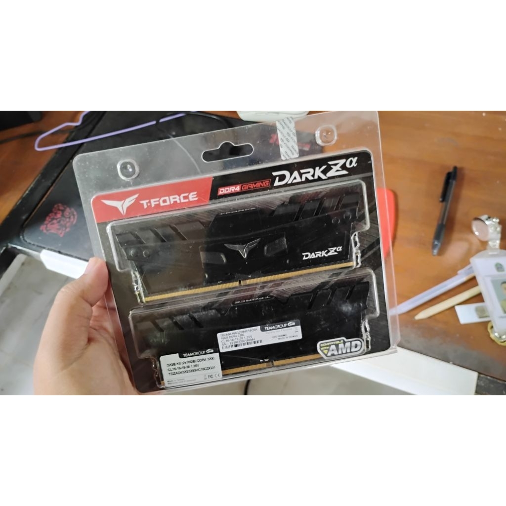 RAM DDR4 32GB (2x16GB) Team T-Force Dark Z Alpha 3200MHz CL16 - Lifetime Warranty