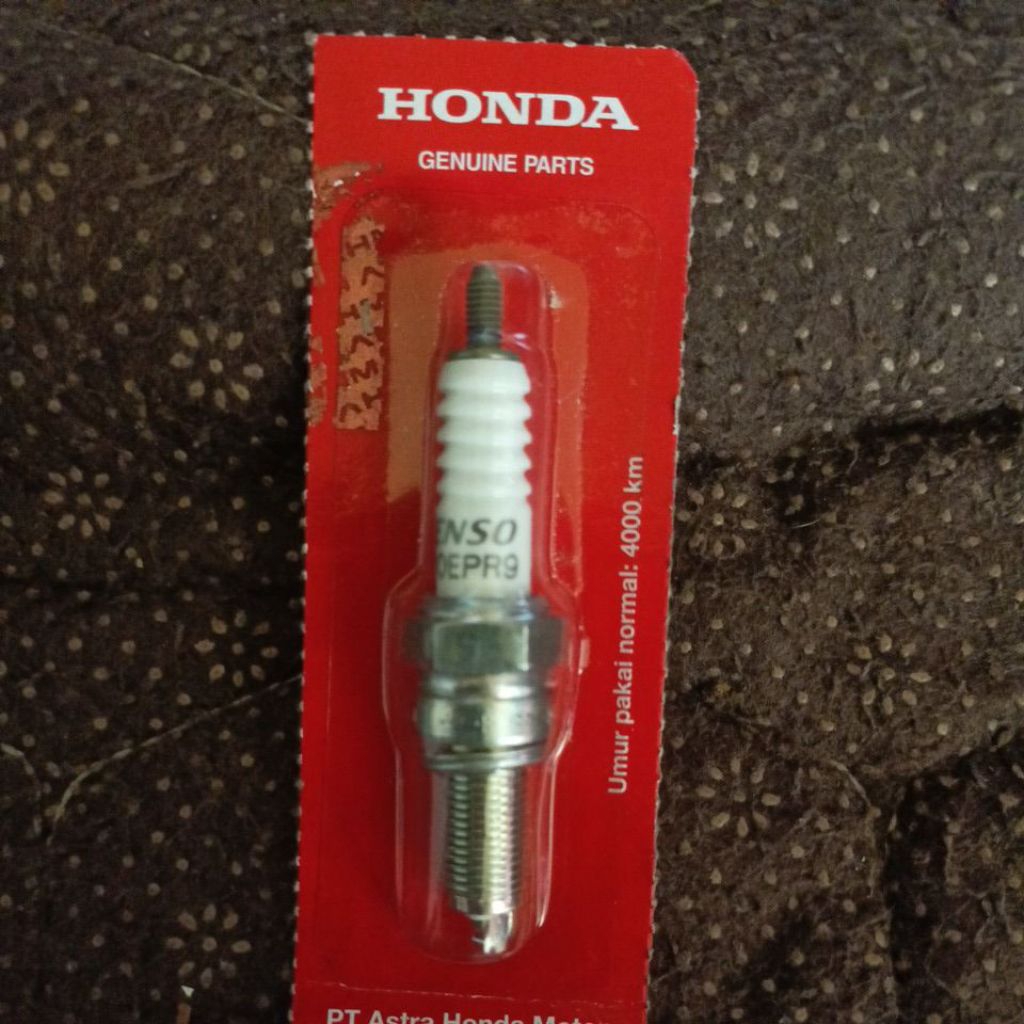 Busi Motor Original Denso U27 EPR-N9 untuk Honda BeAT, Scoopy, Vario, CB150R, CBR150R
