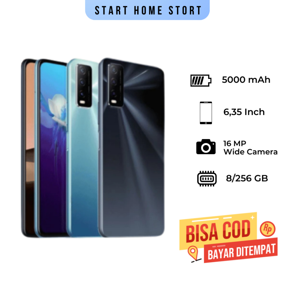 HP SMARTPHONE VIVO Y20S RAM 8/256GB Full Set Bergaransi