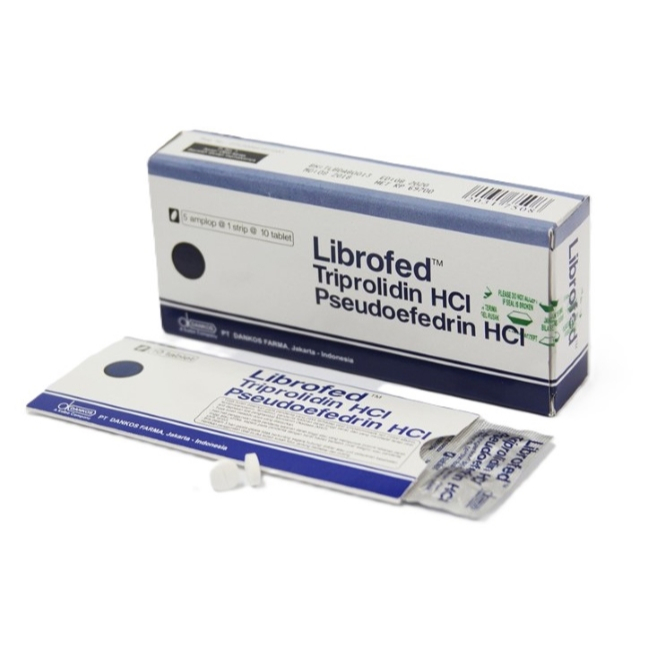 LIBROFED 10 Tablet Meredakan Batuk Pilek Bersin-Bersin Tripolidine Pseudoephedrine