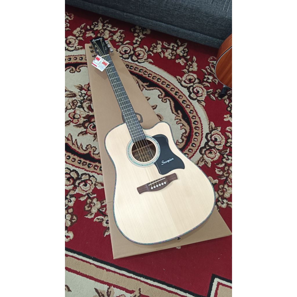 scorpion sa200 gitar akustik natural