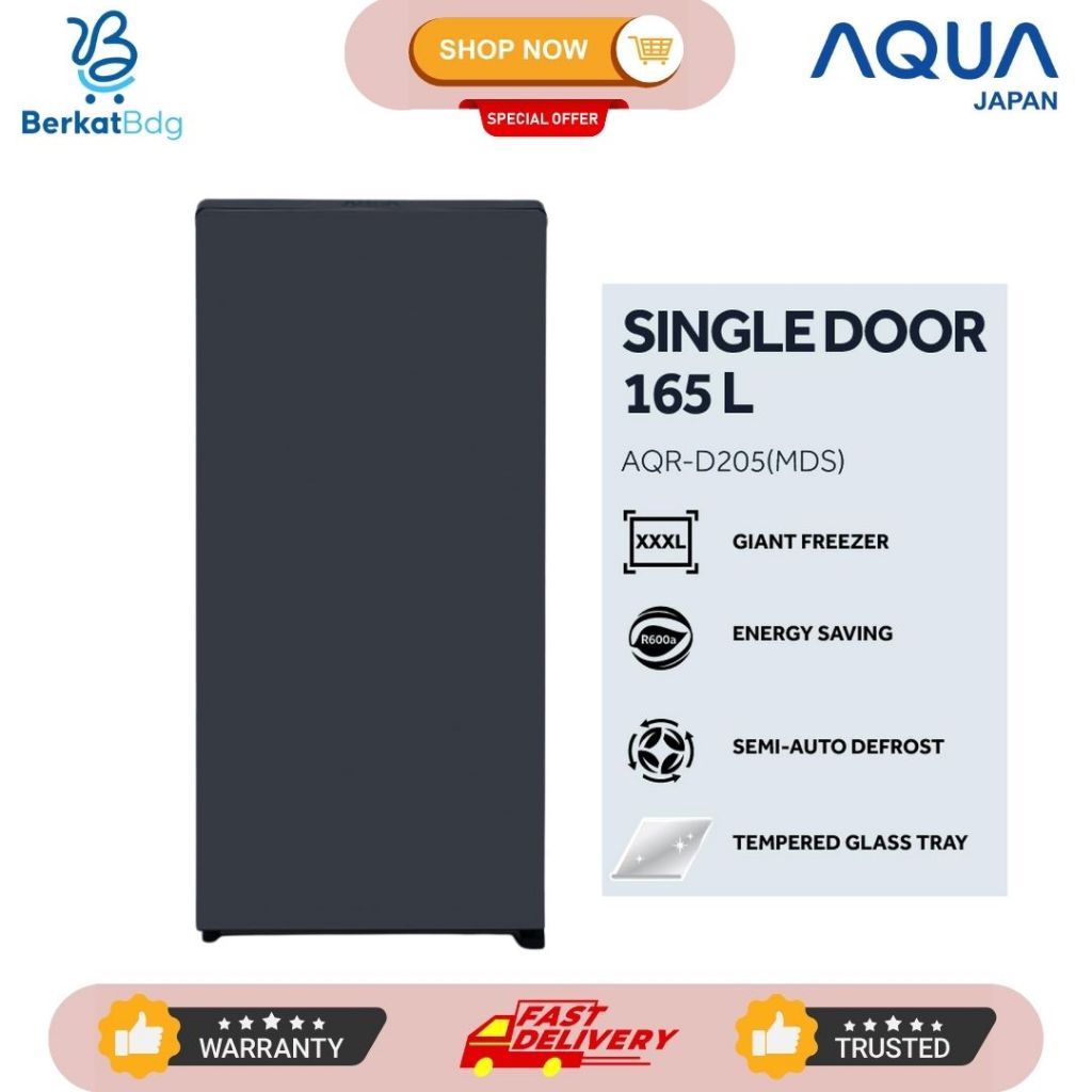 KULKAS AQUA JAPAN AQRD 205 MDS 165 LITER / AQRD 205 MDS