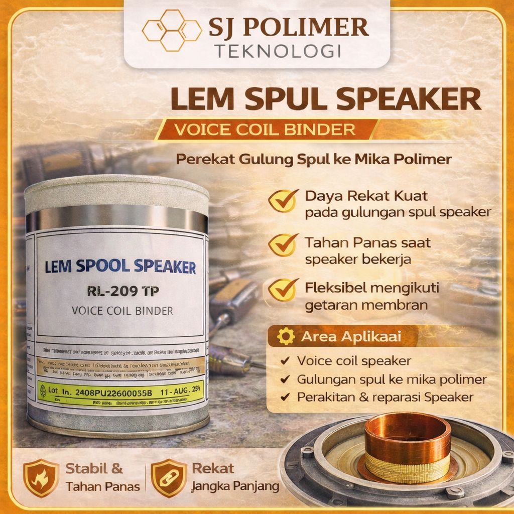 Lem Spul Speaker  Voice Coil Binder Profesional untuk Perekat Spul ke Mika tahan panas dan stabil