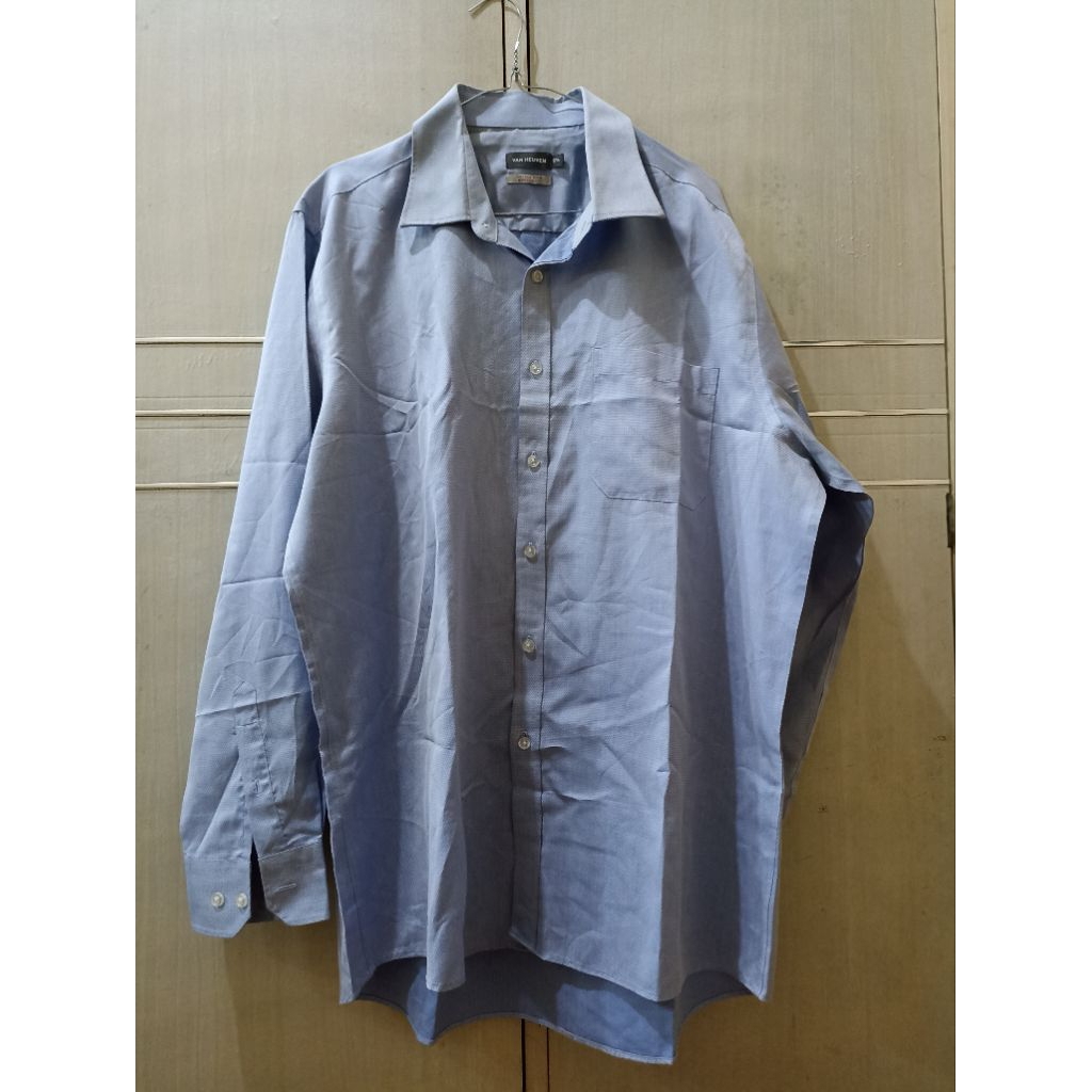 kemeja formal brand van heusen size 17½