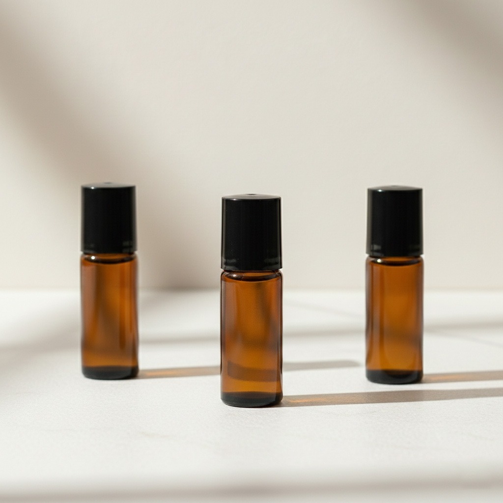 Botol Roll On Mini 3ml Parfum Kaca Essential Oil Roller | Botol Mini Travel