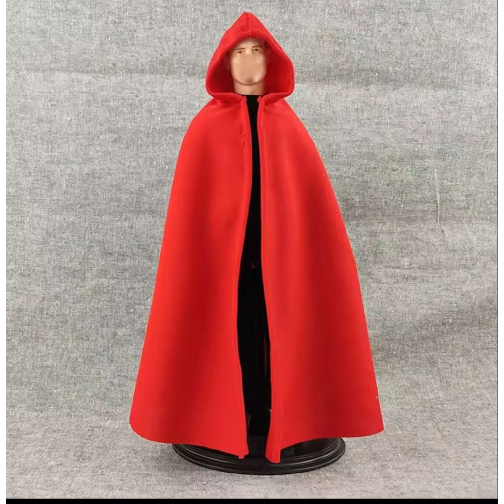 skala 1/6 miniatur cap jubah tudung hood assassin figure kitbash boneka barbie merah