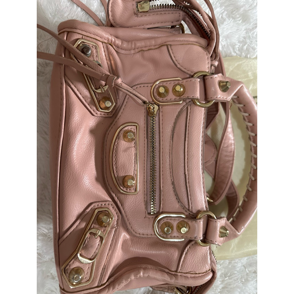 tas balenciaga pink