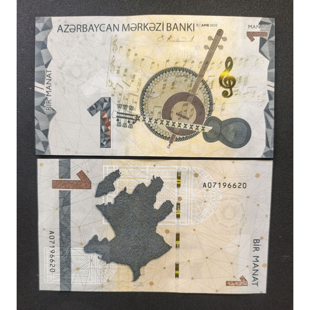 Uang Kertas Asing Azerbaijan 1 Manat