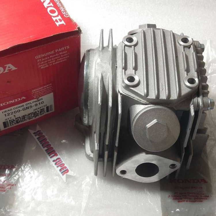 BLOK HEAD CYLINDER SUPRA X LAMA 100 CC PART GN5, BLOK HEAD SEPEDA MOTOR HONDA SUPRA X 100 CC