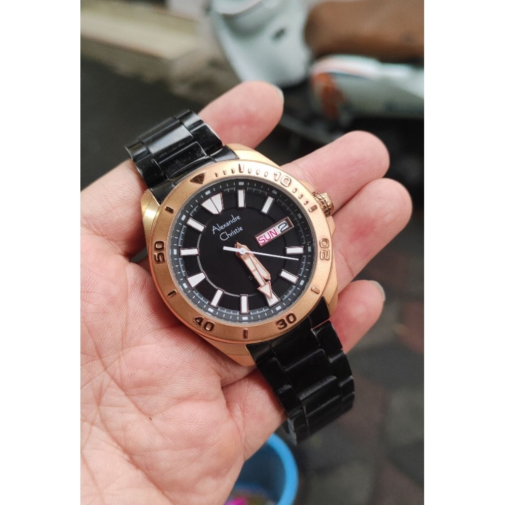 jam tangan original Alexandre Christie pria second bekas preloved