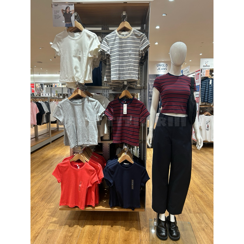 T-Shirt Mini (Crop Top) WOMEN UNIQLO