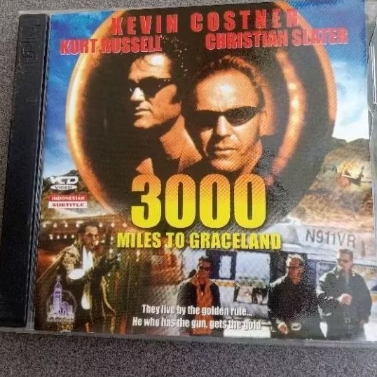 VCD Original 3000 Miles To Graceland Feat Kevin Costner Teks Indonesia