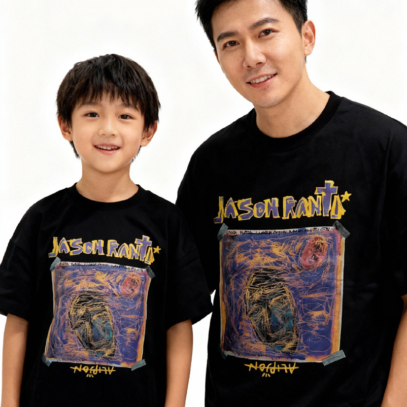 Kaos Jason Ranti x Alipjon Tshirt Couple || Kaos Couple Ayah Anak Size S M L XL XXL 3XL 4XL || DISTR