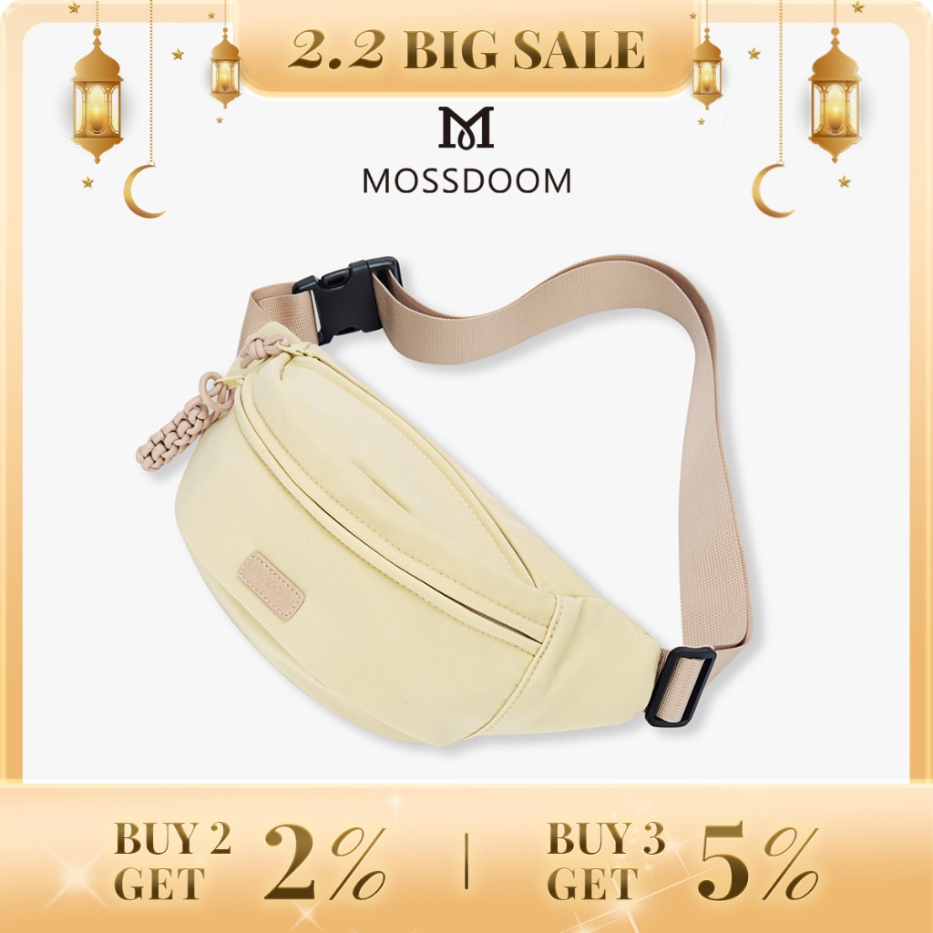 MOSSDOOM Tas Pinggang Serbaguna Klassy Waist Bag Tas Dada Wanita Kapasitas Besar