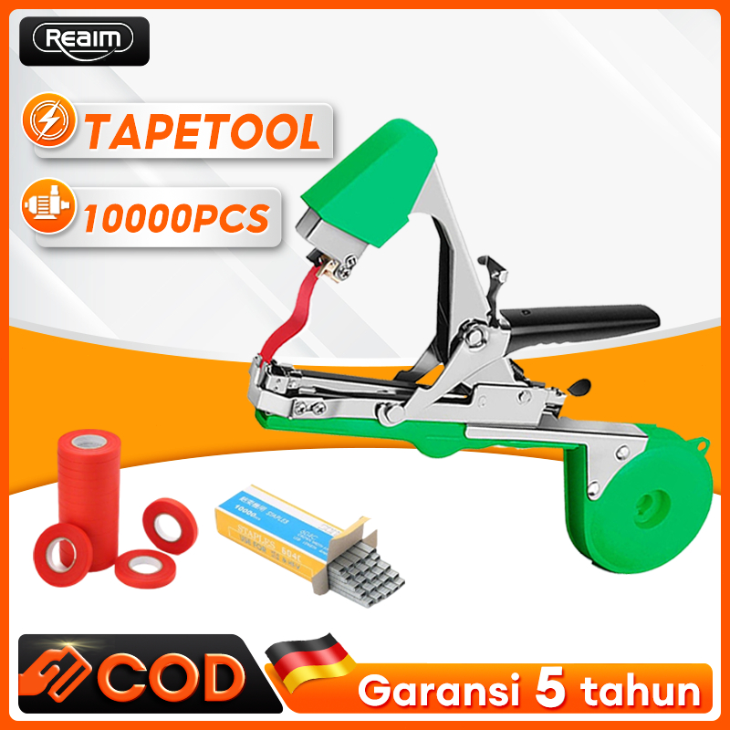 REAIM Tapetool Hand Tying Machine Alat Pengikat Lanjaran Tanaman Tapetool Pengikat Tanaman