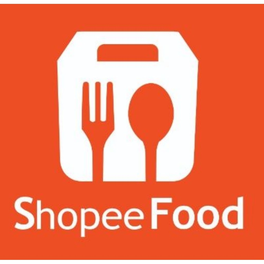 Stiker vinyl logo Online food 15x15cm